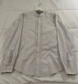 Camisa Springfield Rayas Grises y Blancas