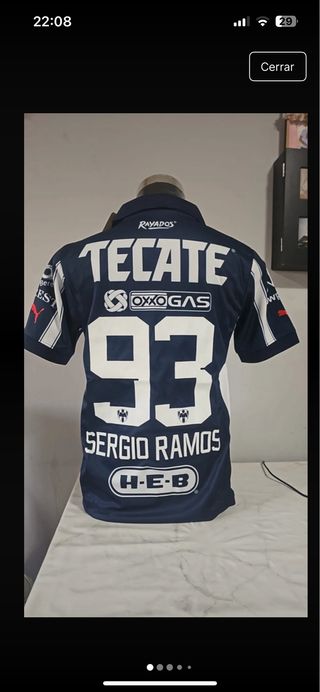 Camiseta Sergio Ramos NUEVA de Rayados 93.
