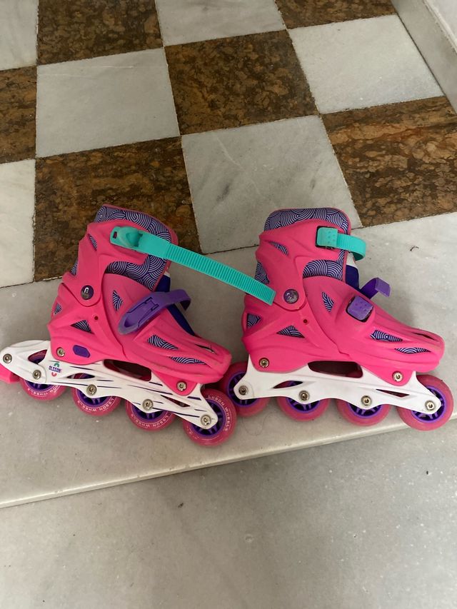 Patines en línea para niña color rosa