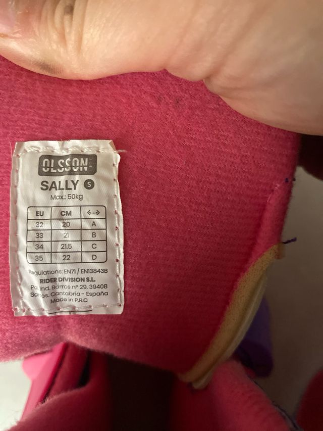 Patines en línea para niña color rosa