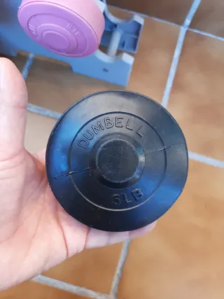 Set Mancuernas Colores con Soporte