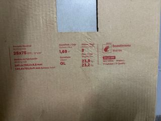 Baldosas Saloni 25x75 Blanca