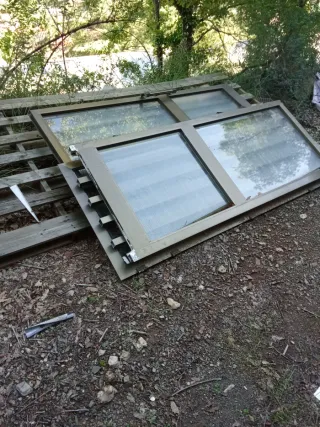 Puerta de madera rústica