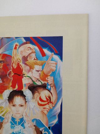 Póster retro Street Fighter II y Breath Fire SNES