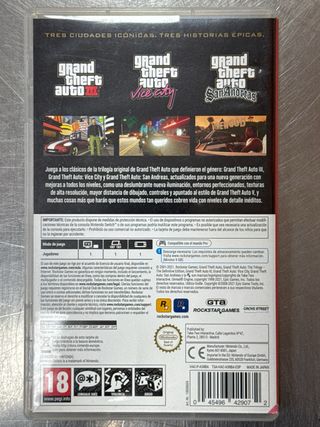 Grand Theft Auto: The Trilogy, Switch