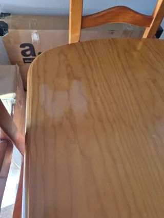 Mesa y 4 Sillas Comedor Madera