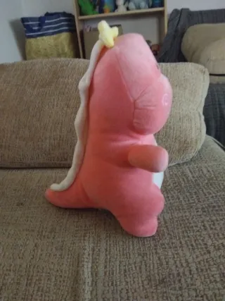 Peluche rosa con estrella amarilla