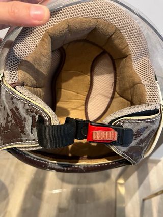 Casco Vintage Helix con Visera