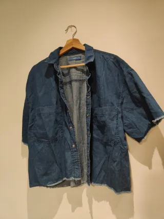 Camisa vaquera Pull&Bear manga corta