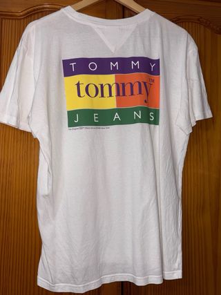 Camiseta Tommy Jeans Estampada Blanca