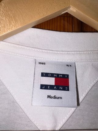Camiseta Tommy Jeans Estampada Blanca