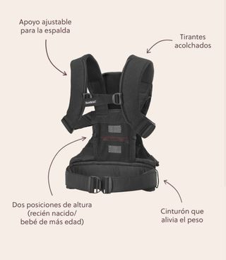 Mochila Porta Bebé BabyBjörn One Air Gris