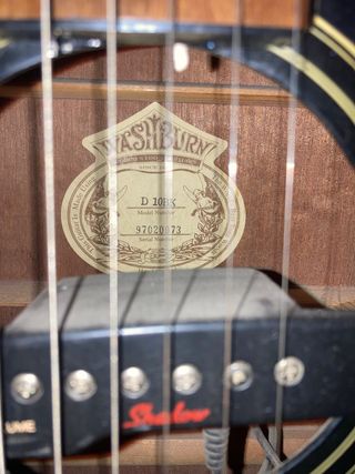 Guitarra Acústica Negra