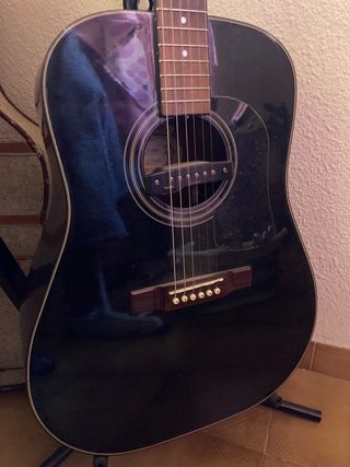 Guitarra Acústica Negra