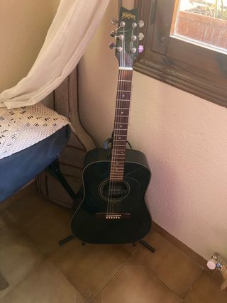 Guitarra Acústica Negra