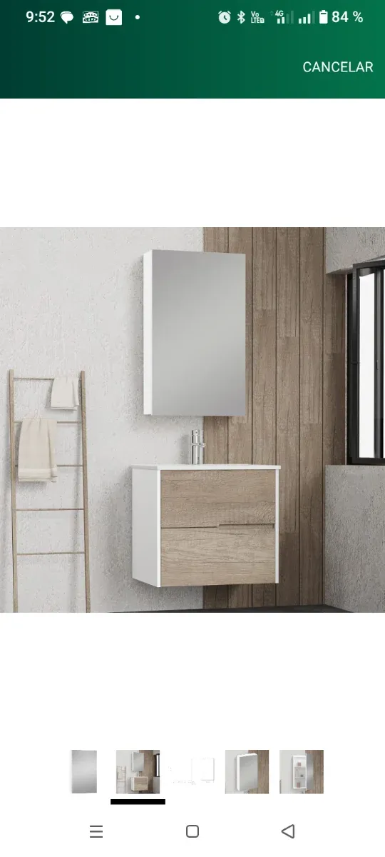 Armario Baño Suspendido con Espejo