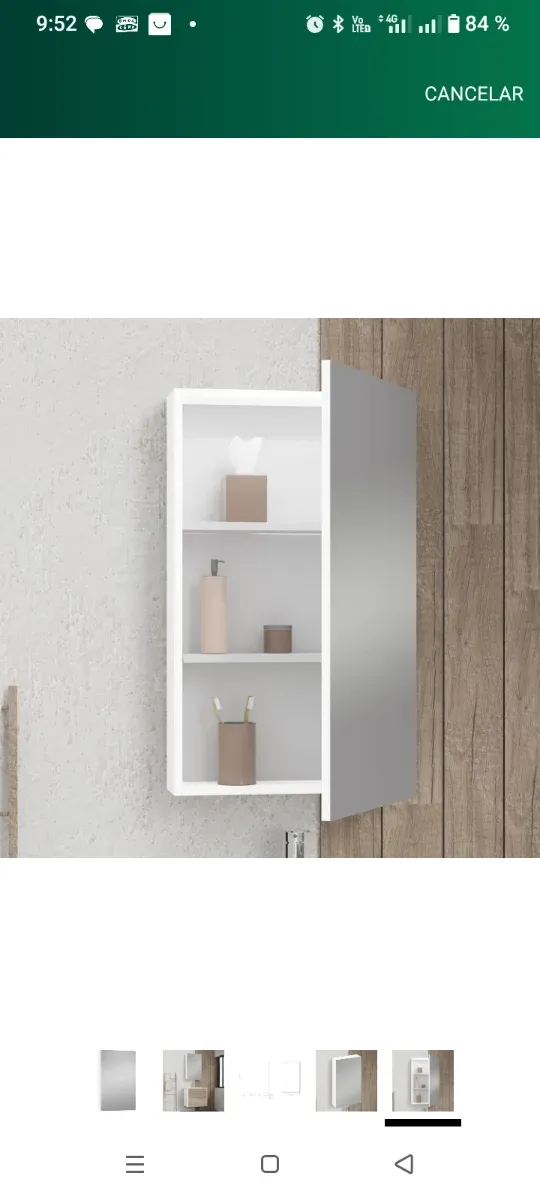 Armario Baño Suspendido con Espejo