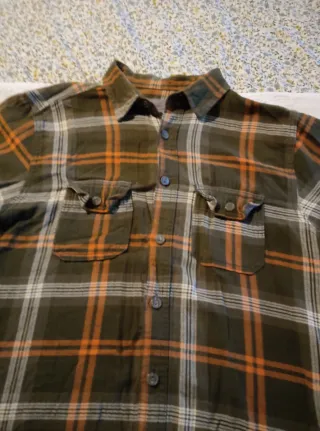 Camisa de cuadros chica talla grande