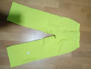 Pantalón nieve infantil neón. Talla 4-5