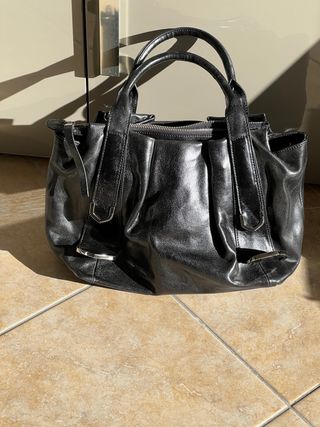 Borsa vera pelle Tosca Blu nera