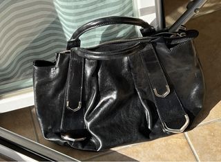 Borsa vera pelle Tosca Blu nera