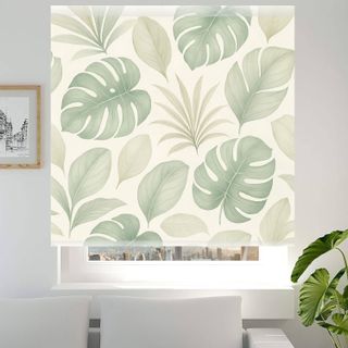 Estor Verde Monstera a Medida