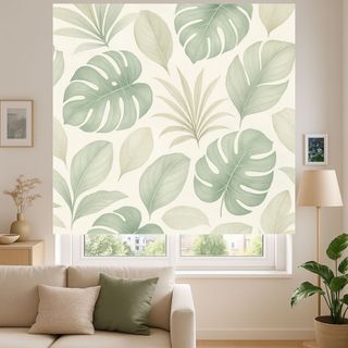 Estor Verde Monstera a Medida