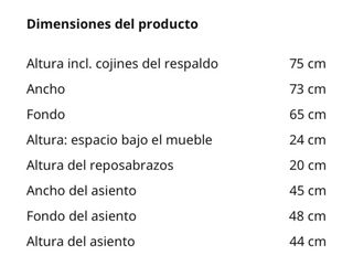 Sillón Ikea Vedbo Gris Madera