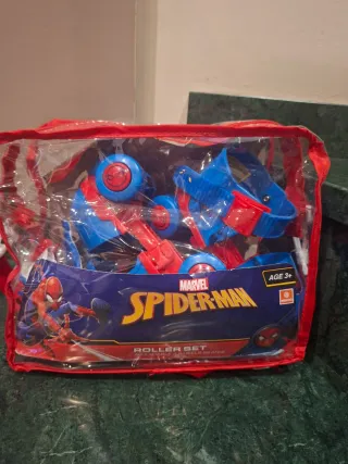 Patines Spiderman Ajustables Edad 3+