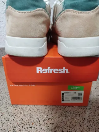 Zapatillas Refresh Beige y Verde