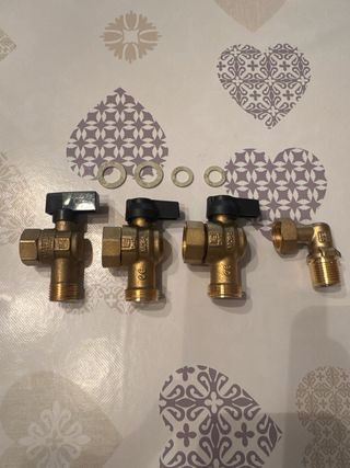 Lote de 4 Válvulas de Latón