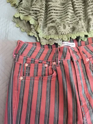 Conjunto Top y Pantalón Rayas