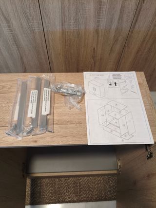 Armario baño Leroy Merlin roble 60x75x30 cm