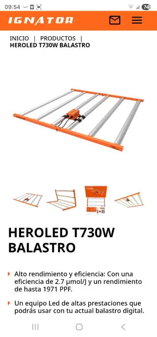 Lámpara LED Ignator 730W