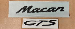 Scritta MACAN GTS nero opaco x Porsche