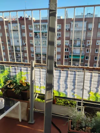 Toldo lateral retráctil gris 200x300 cm