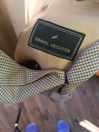 Americana hombre beige y azul