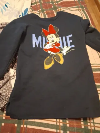 Vestido Disney Minnie Negro Talla M Talla 10 años