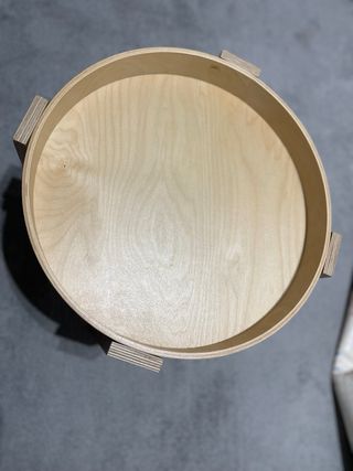 Mesa auxiliar redonda Ikea madera