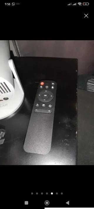 Proyector TV con mando y caja