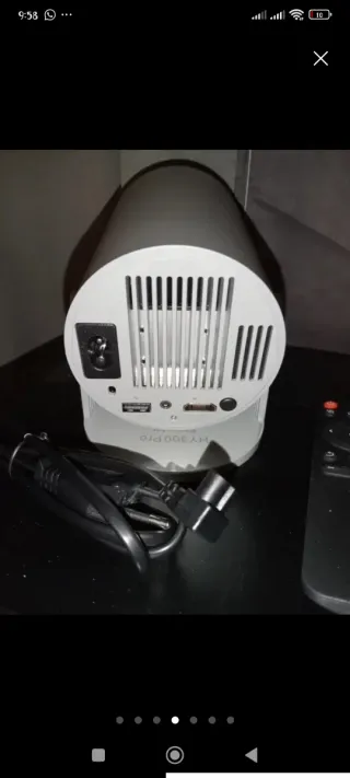 Proyector TV con mando y caja