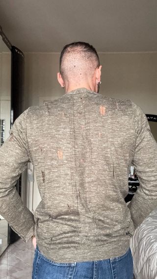 Cardigan Uomo Verde Taglia M