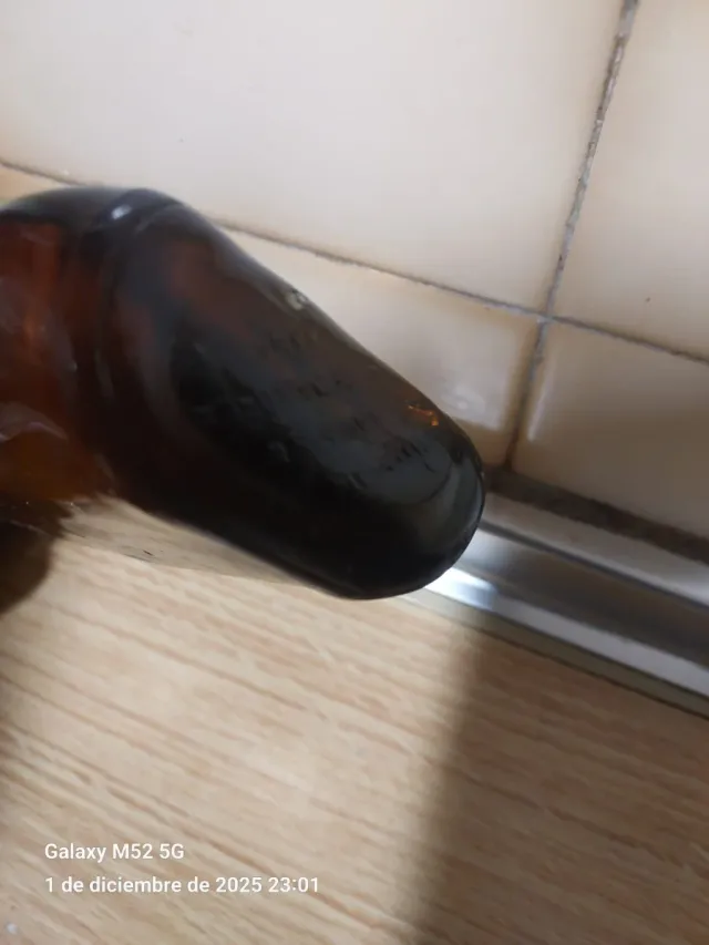 Cenicero Vintage Botella Cerveza Marrón