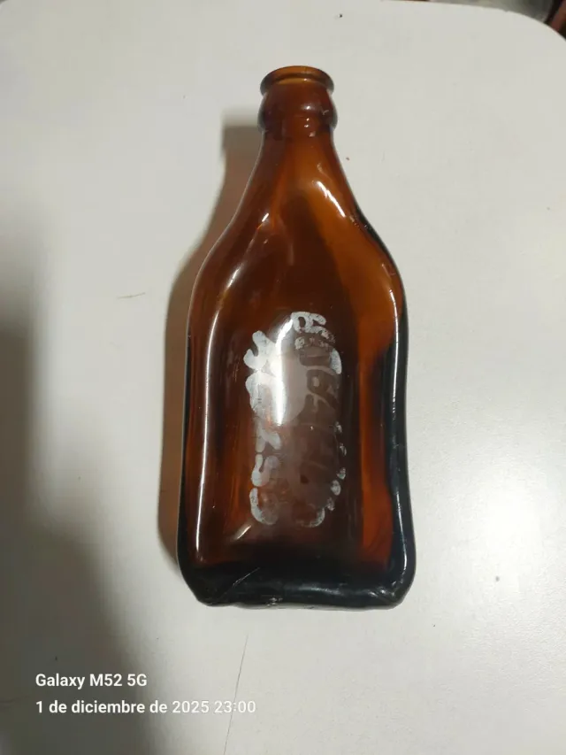 Cenicero Vintage Botella Cerveza Marrón