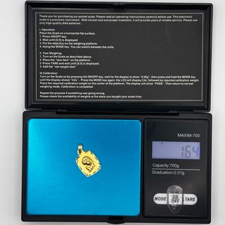 Colgante Medalla Oro 18K, Niña Virgen, 1.64gr