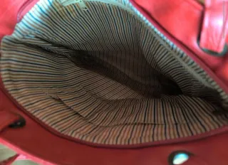 Bolso Cuero Mándala Recorte Beige/Gris