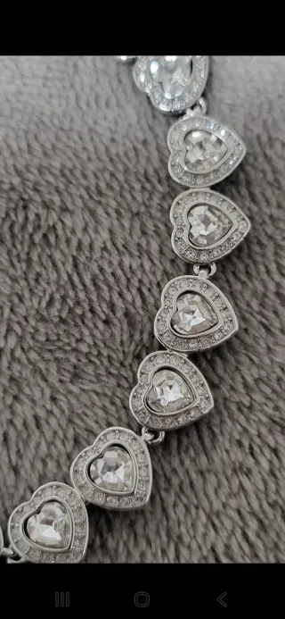 Conjunto Swarovski Corazón Collar Pendientes Pulse