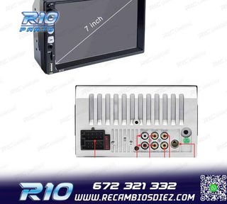 RADIO 2DIN GPS 7" TÁCTIL BLUETOOTH USB SD