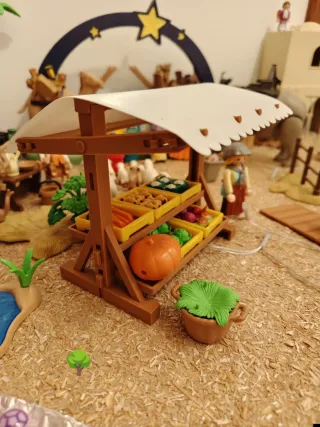 Puesto de mercado para Playmobil