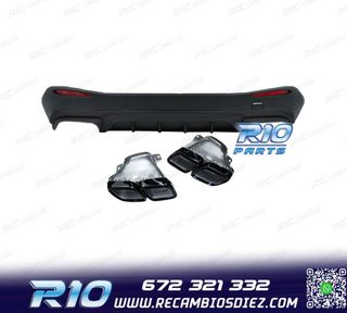 DIFUSOR MERCEDES GLC W254 23- LOOK AMG GLC63 NEGRO